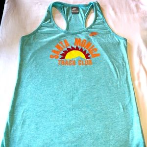 Nike running tank, teal